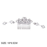 Bridal Rhinestone Hair Combs for Veil Decor
