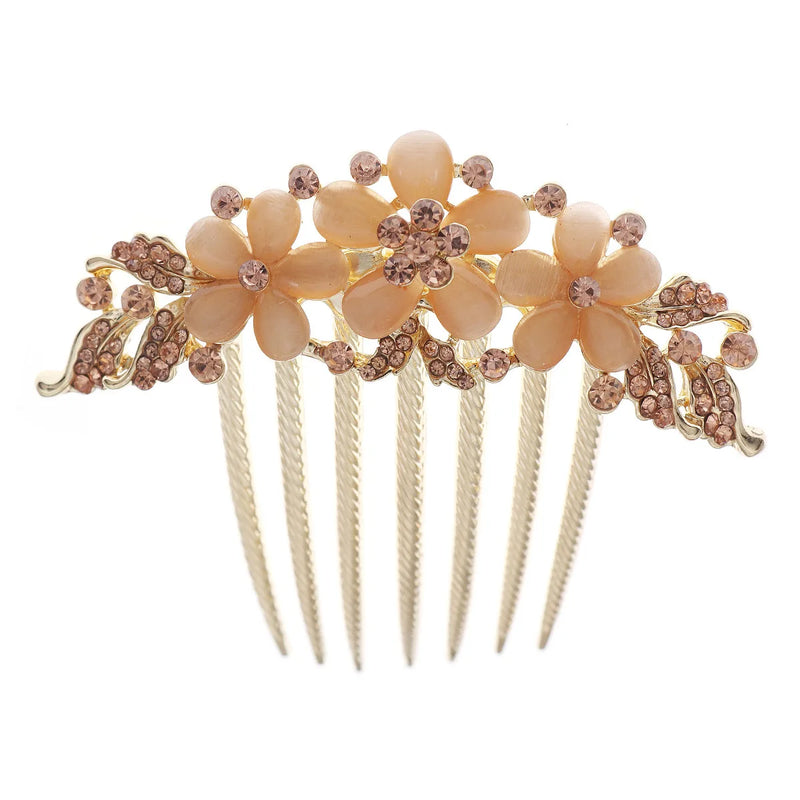 Bridal Rhinestone Hair Combs Clips Headpieces