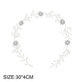 Metal Flower Hairbands Crystal Headwear Pearl Headpieces Women Party Head Jewelr