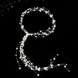 Beaded Pearl Copper Wire Wedding Headdress