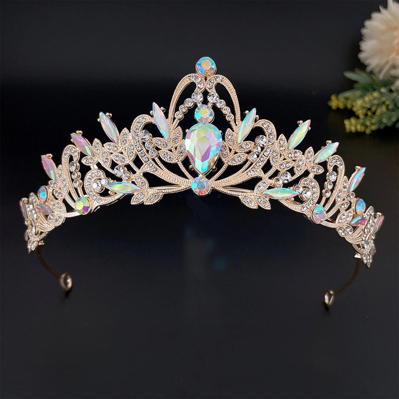 Rhinestone Wedding Tiara Crown Headband for Women Girls