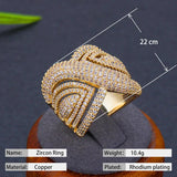 BrideTalk BIG LEAF BOLD Statement Rings for Women Bridal Engagement