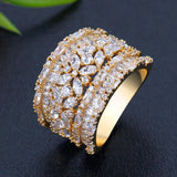 BrideTalk Bold Statement CZ Rings for Women