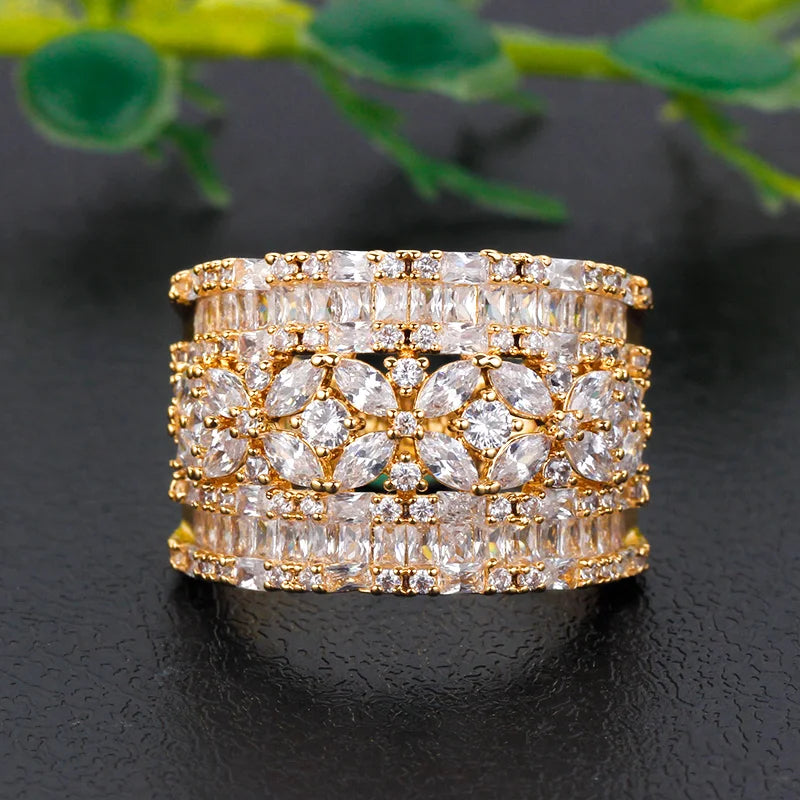 BrideTalk Bold Statement CZ Rings for Women
