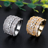 BrideTalk Bold Statement CZ Rings for Women