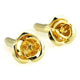 Men French Shirts Cuff Links Rose Flower Cufflinks
