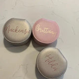 Personalized Travel Jewelry Case for Bridesmaids