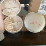 Personalized Travel Jewelry Case for Bridesmaids