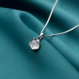 925 Sterling Silver Chalcedony Necklace for Women