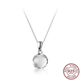 925 Sterling Silver Chalcedony Necklace for Women