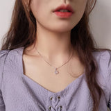 925 Sterling Silver Chalcedony Necklace for Women