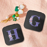 Bridesmaid Jewelry Box Travel Portable Jewellery Earring Packaging Boxes Purple