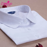 All-Match Cotton Shirt Collar Half-Length O-Neck Women's Shirt