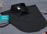 All-Match Cotton Shirt Collar Half-Length O-Neck Women's Shirt