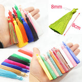 28 Mix Cotton Silk Tassel Brush Crafts Sati Tassel Pendant DIY Jewelry