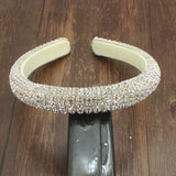 Pink Rhinestone Crystal Headband for Women Party Sparkle Hairband
