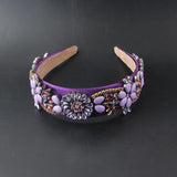 Pink Rhinestone Crystal Headband for Women Party
