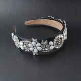 Pink Rhinestone Crystal Headband for Women Party