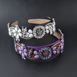 Pink Rhinestone Crystal Headband for Women Party