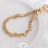 Bright Silver Stone Shaped Beads Diy Material 1PCS