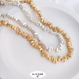 Bright Silver Stone Shaped Beads Diy Material 1PCS