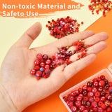 900Pcs Red Beading Kit for DIY Bracelet Necklace Making