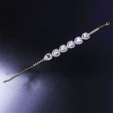 Rhinestone Stitching Love Lady Bracelet Crystal Jewelry Accessories