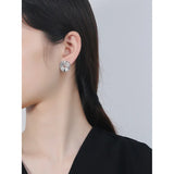 925 Sterling Silver Daisy Earrings Retro Style