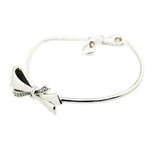 925 Silver Bow Bracelet for DIY Woman Jewelry Making