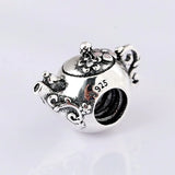 Enchanted Tea Pot Bracelet Charm - 925 Silver DIY Jewelry