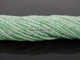 Green Strawberry Quartz 2mm~2.7mm Faceted Round Beads 2 Strands/Pack