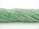 Green Strawberry Quartz 2mm~2.7mm Faceted Round Beads 2 Strands/Pack