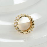 Pear Cut Zircon Stone Ring Wedding Bands Engagement Rings Christmas Jewelry