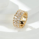 Pear Cut Zircon Stone Ring Wedding Bands Engagement Rings Christmas Jewelry