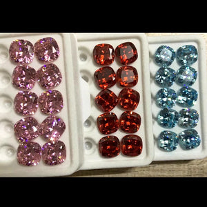 10.0mm Square Synthetic Gem Beads for Jewelry