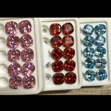 10.0mm Square Synthetic Gem Beads for Jewelry