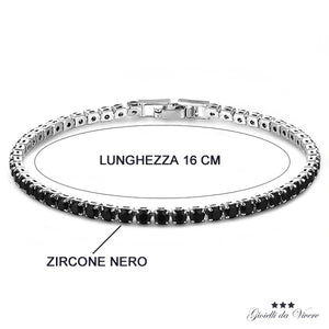 Cubic Zirconia Plated Bracelet with Sneakers Clasp