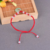 Good Luck Red Rope Anklets Peace Buckle Chinoiserie Jewelry