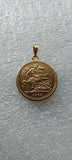 1968 British Coin Pendant Necklace