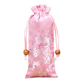 Brocade Plum Blossom Pattern Pencil Case Drawstring Cloth Bag