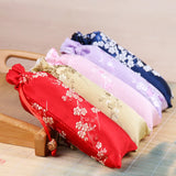 Brocade Plum Blossom Pattern Pencil Case Drawstring Cloth Bag
