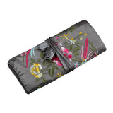 Brocade Jewelry Roll with Satin Lining, Travel Jewelry Organizer