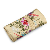 Brocade Jewelry Roll with Satin Lining, Travel Jewelry Organizer