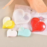 Heart Shape Ornaments Resin Mold Necklace Keychain Silicone Mould