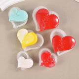 Heart Shape Ornaments Resin Mold Necklace Keychain Silicone Mould