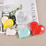 Heart Shape Ornaments Resin Mold Necklace Keychain Silicone Mould