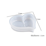 Heart Shape Ornaments Resin Mold Necklace Keychain Silicone Mould