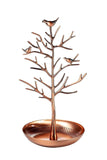 Bronze Birds Tree Stand Jewelry Display Organizer Rack Tower