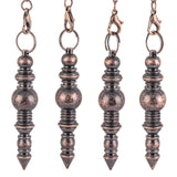 Bronze Copper Metal Wand Dowsing Pendulum Chain Healing Chakra Balancing