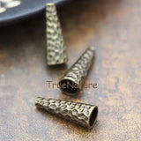 Bronze Compass Beads Cap Irregular Face Bronze Copper Jewelry Making 11*27 mm